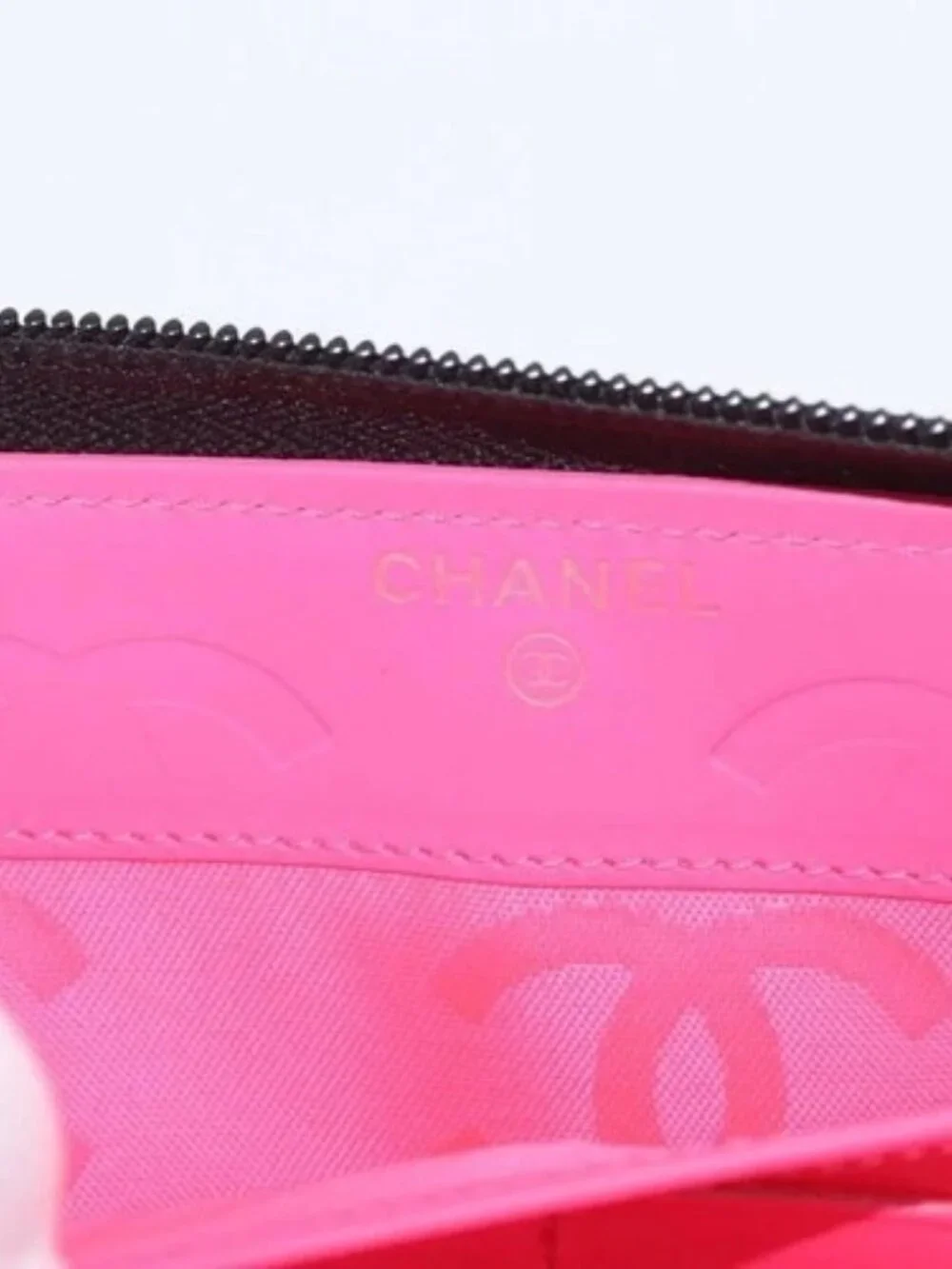 CHANEL Matelasse Cambon Line Long Wallet Leather Black Silver CC Auth 172434SAV